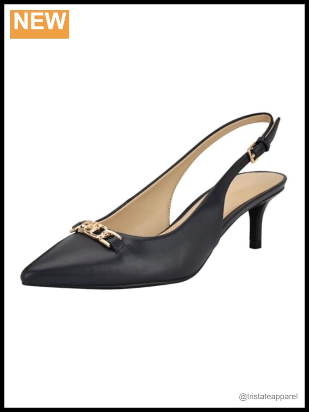 Tommy Hilfiger Tienna Pumps Faux Leather Slingback Kitten Heels